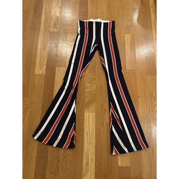 Show Me Your Mumu Striped Bell Bottom Pants - Picture 1 of 10